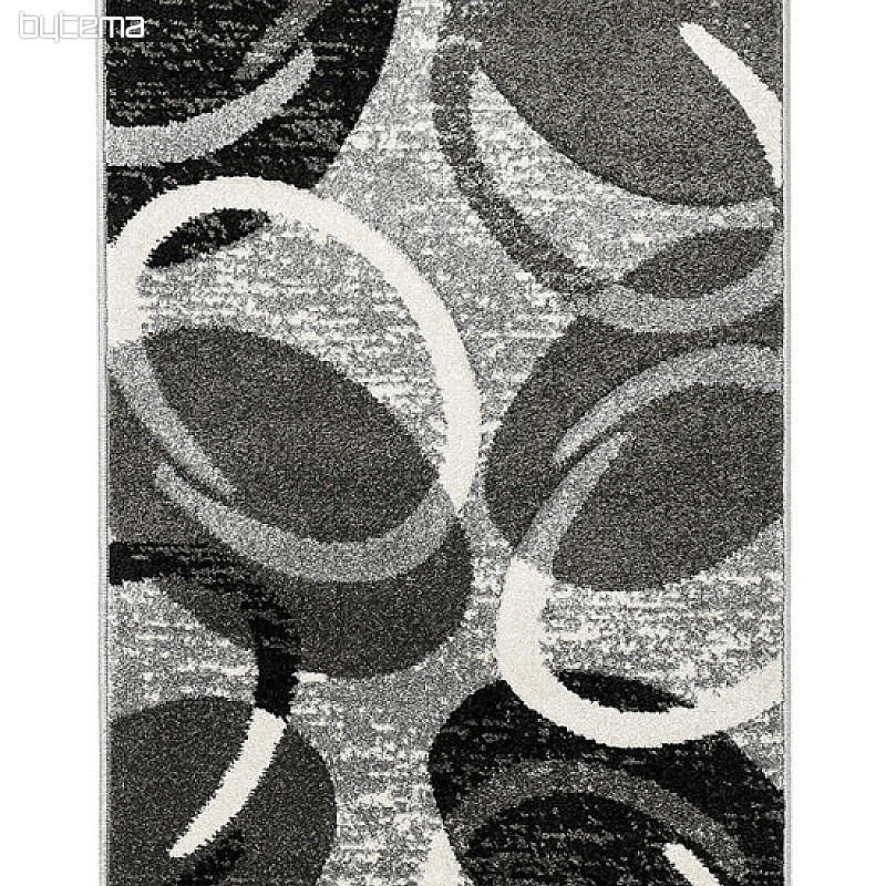 Tappeto in pezzi PORTLAND nero-grigio