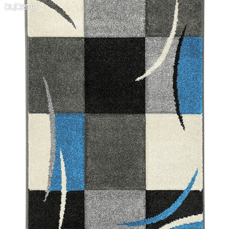 Tappeto in pezzi PORTLAND blu-nero
