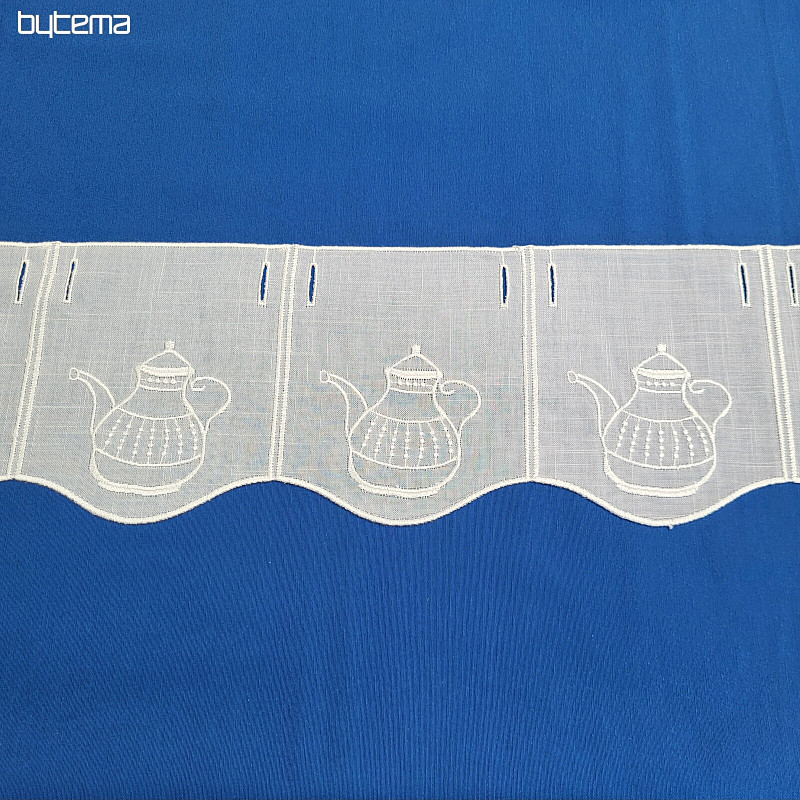 Tenda in vetro colorato GERSTER 11679/019/0010 bianco