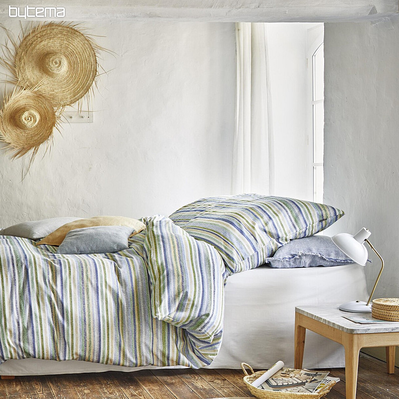 IRISETTE lusso crêpe morbido EASY 8513-30 righe verdi