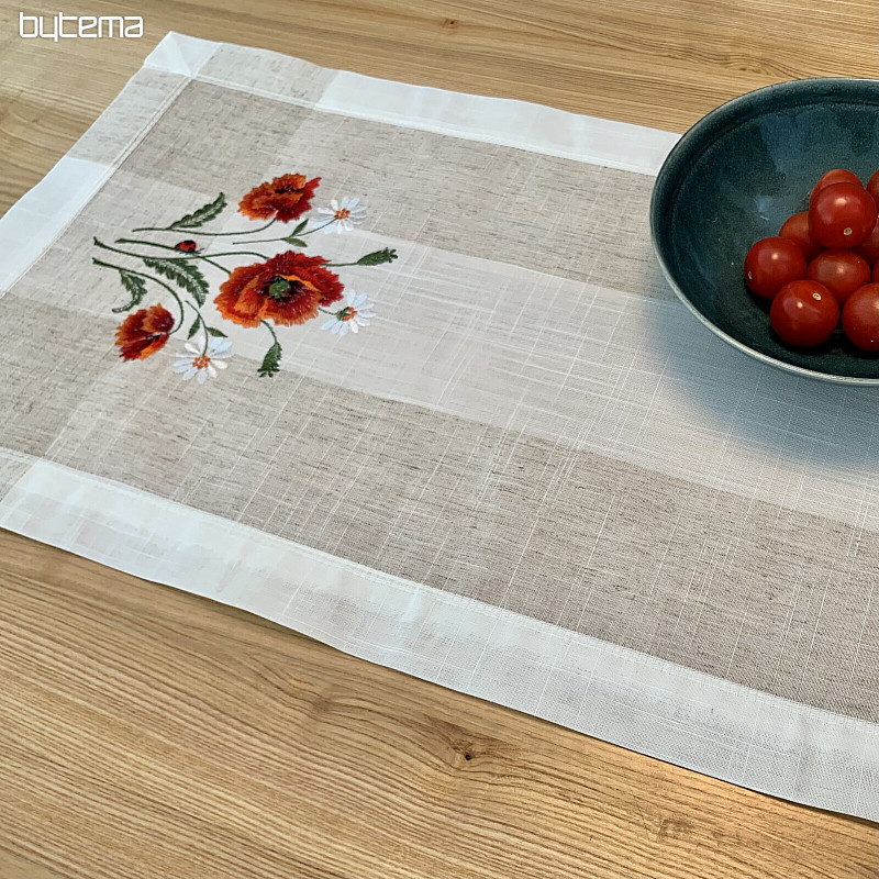 Tovaglia e sciarpa ricamate VLCÍ MAKA