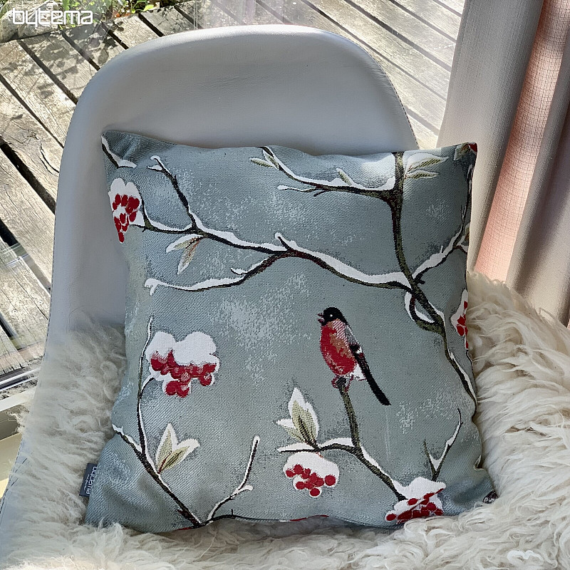 Cuscino di lusso HÍL grigio-blu