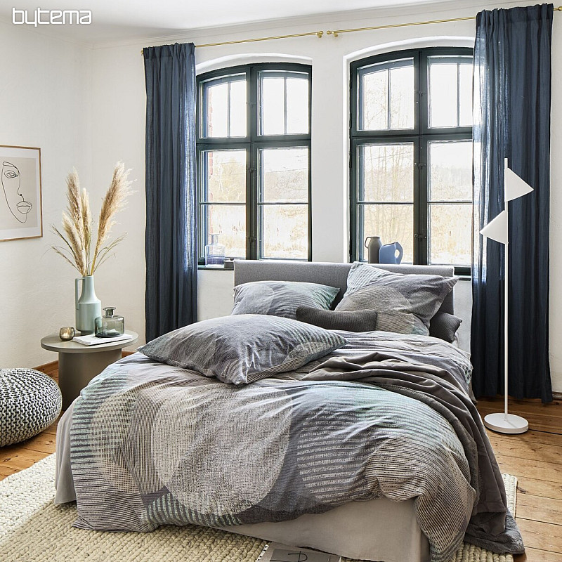 Biancheria da letto di lusso in flanella IRISETTE ZOBEL 8553-11 RUOTA GRIGIA