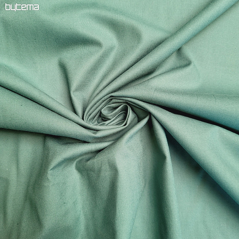 Tessuto di cotone VERDE SCURO