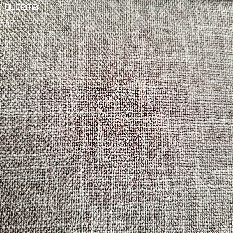 Tessuto decorativo di lusso di design monocromatico GERSTER 77049/840 MARRONE GRIGIO