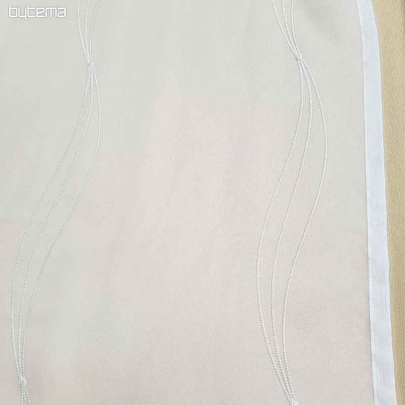 Tenda ricamata finita GERSTER crema
