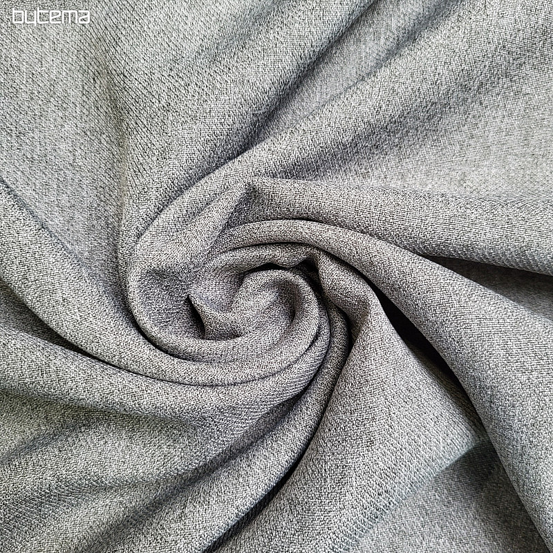 Tessuto decorativo di design monocolore GERSTER 77004 SV. GRIGIO 840