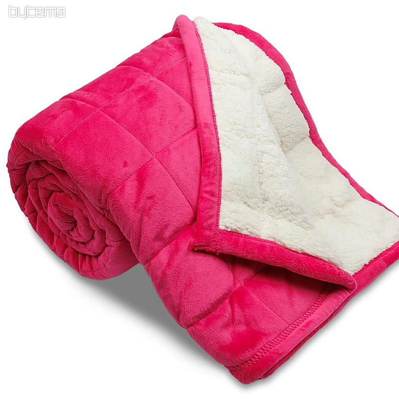 Coperta in microfibra EXTRA SOFT punto pecora ROSA
