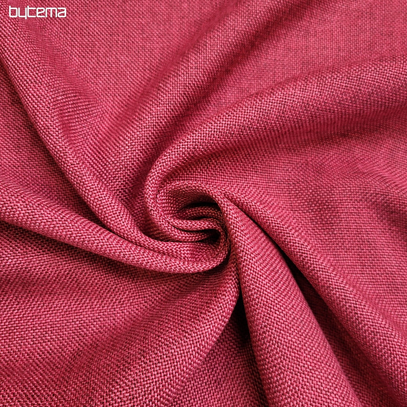 Tessuto decorativo di design monocolore ALBA 2/15 ROSSO