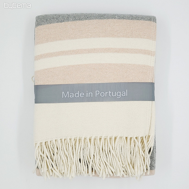 Coperta ROSA CON FRANGE