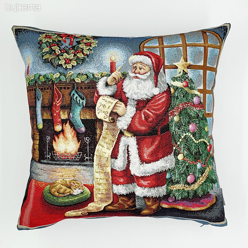 Copri arazzo natalizio BABBO NATALE AL CAMINO