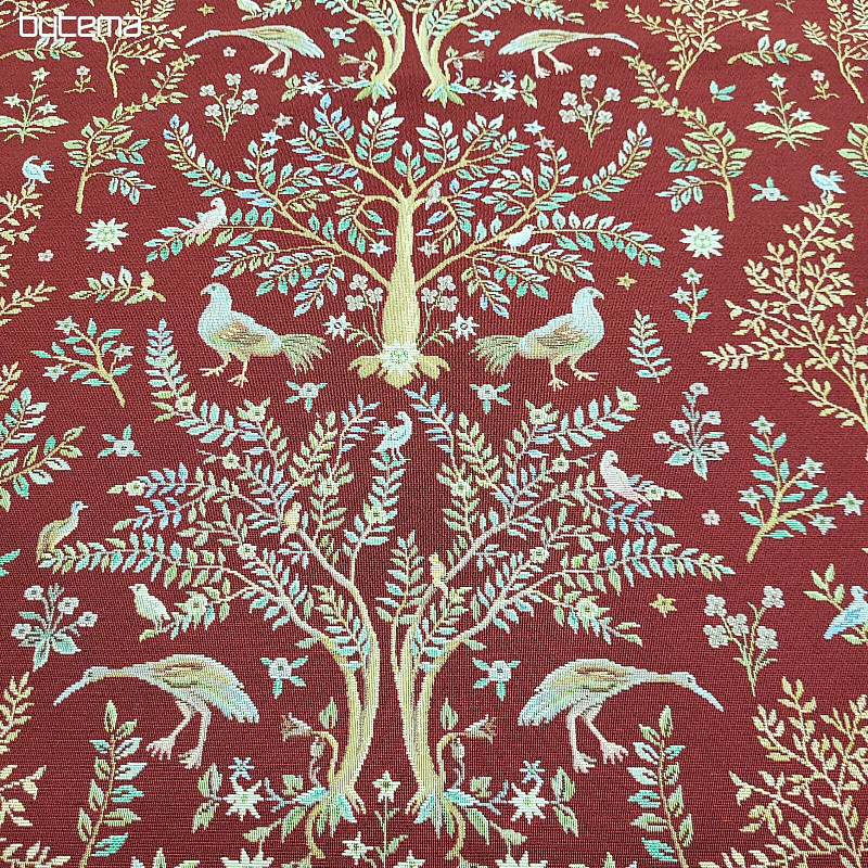 Tessuto arazzo WILLIAM MORRIS bordeaux
