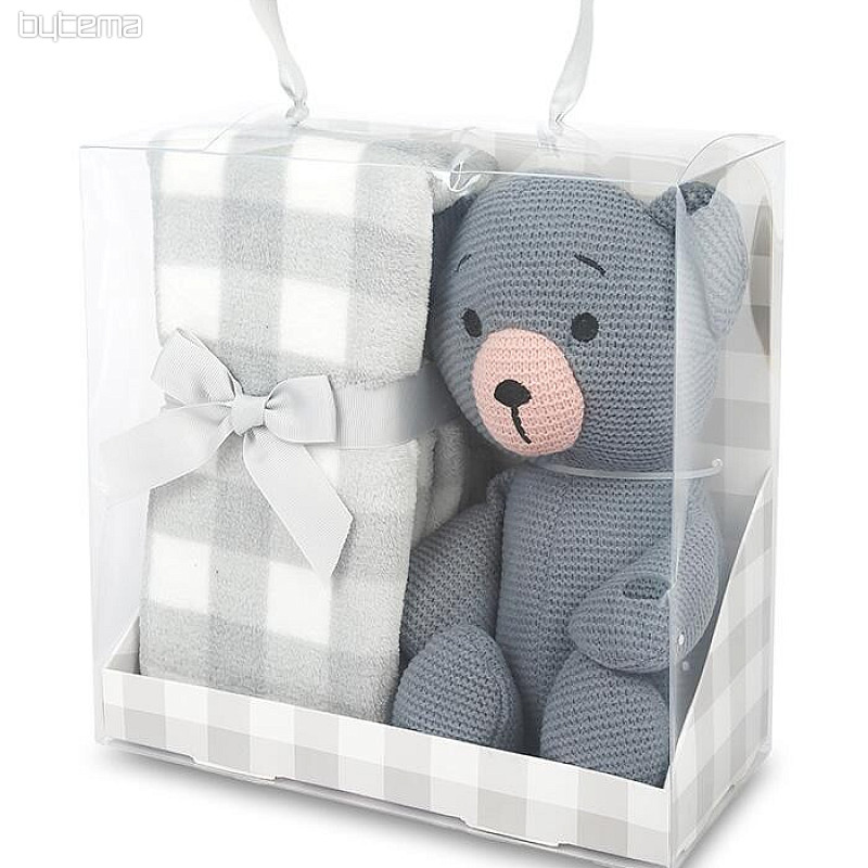Set regalo per bambini KNITTED TEDDY