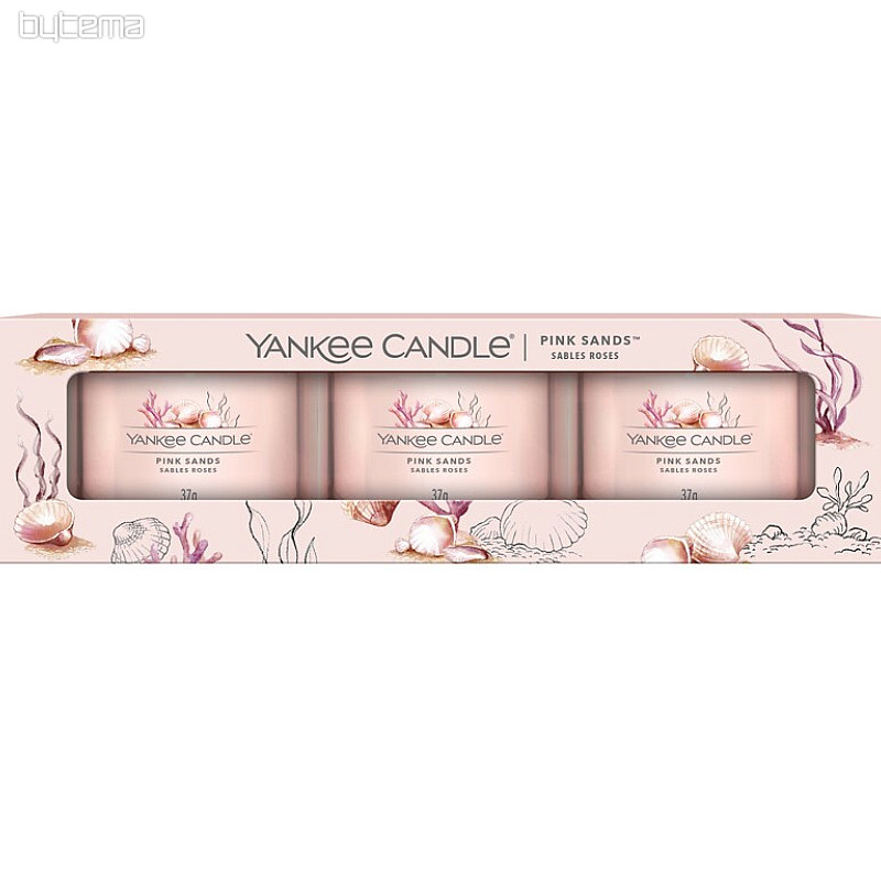 YC PINK SANDS set in vetro 3 pezzi