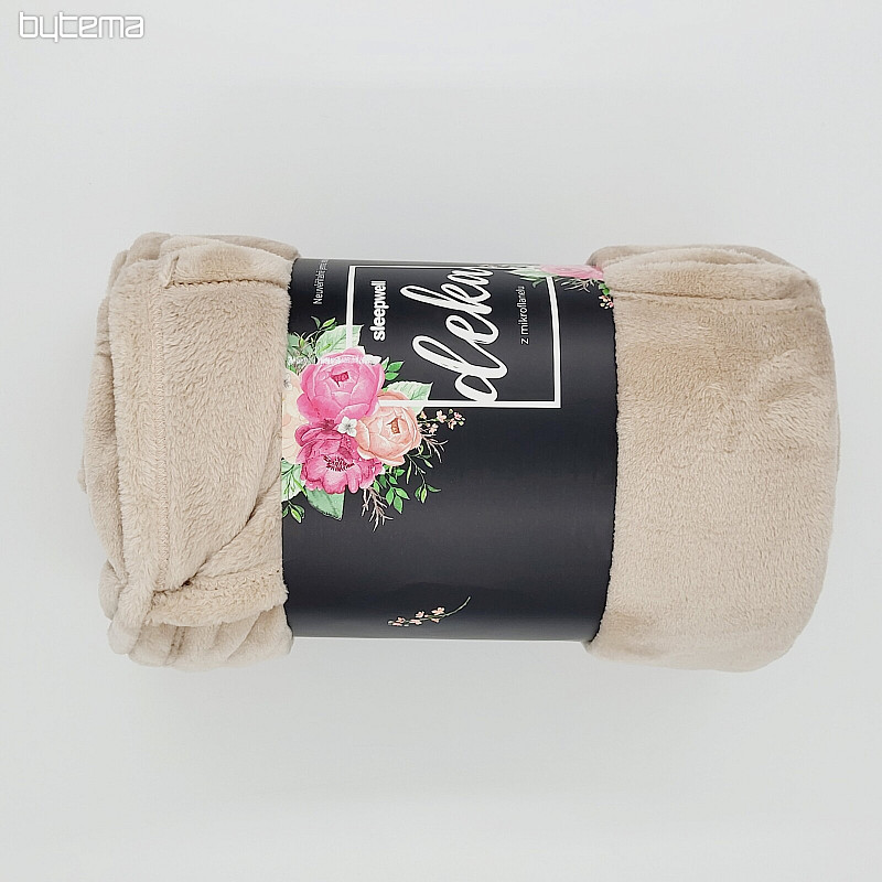 Coperta IN MICROFLANELLA BEIGE