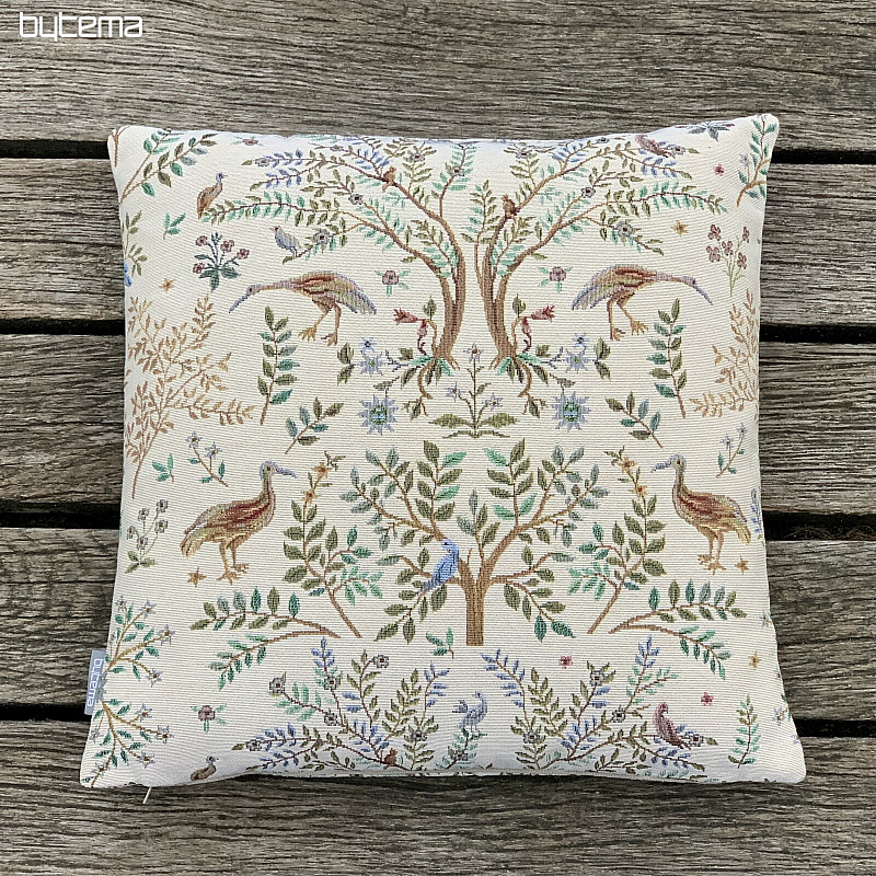 Fodera per cuscino arazzo WILLIAM MORRIS beige - superficie intera