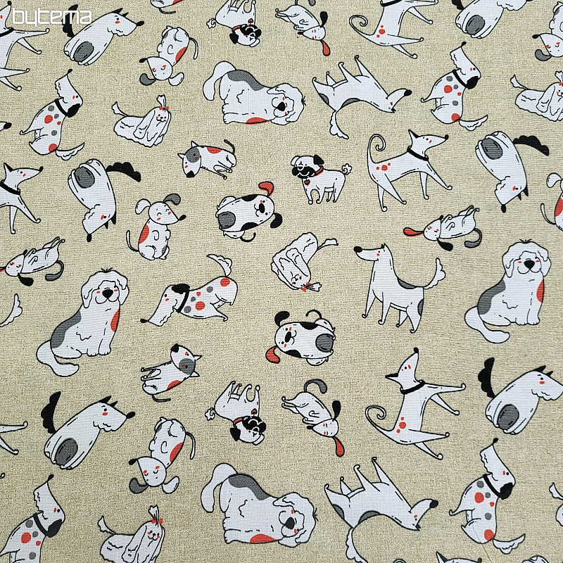 Tessuto decorativo DOGS SMILE