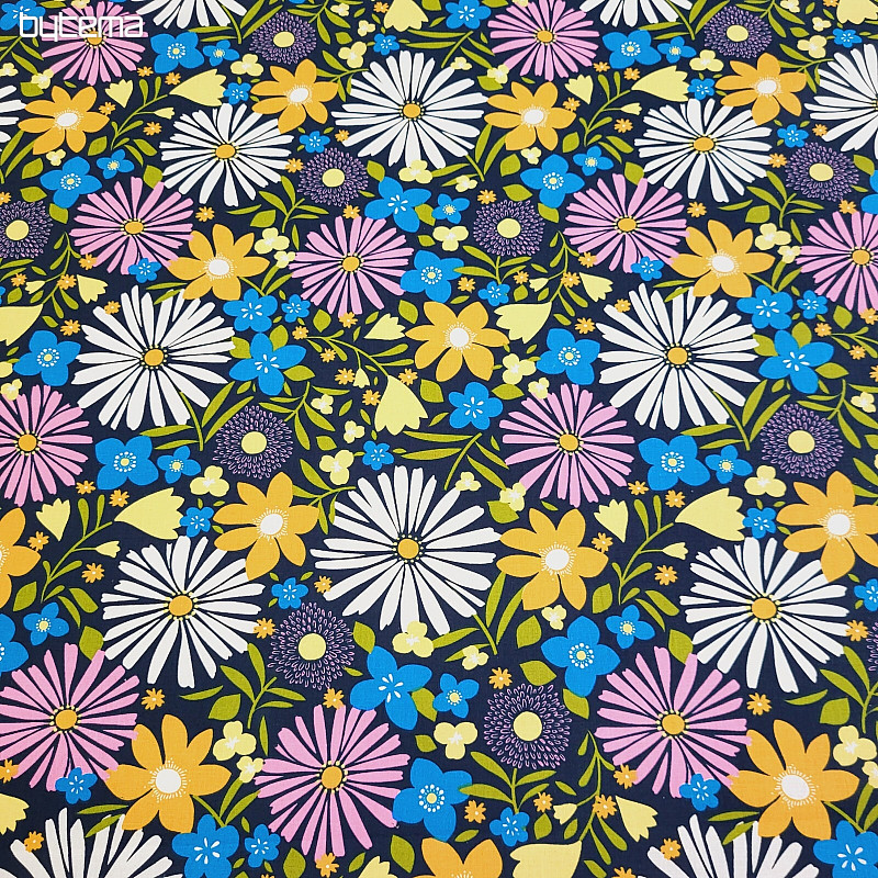 Tessuto di cotone DAISIES
