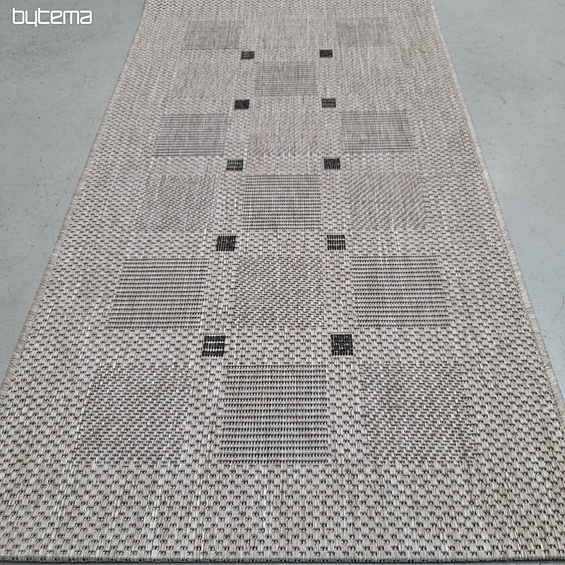 Tappeto bouclé FLOORLUX 20079/04 pois argento -nero
