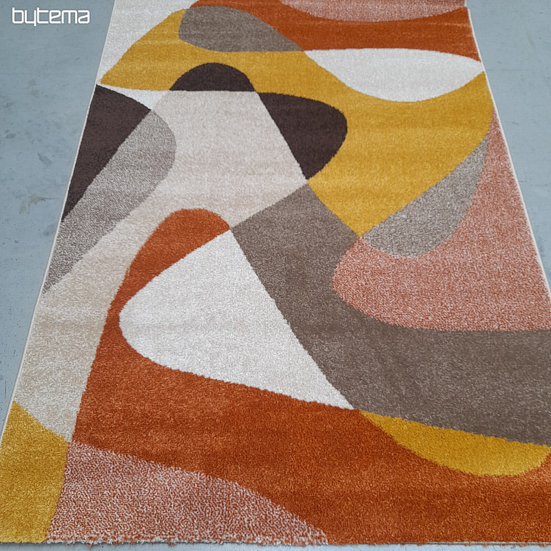 Tappeto moderno Achat 618 ruggine/crema