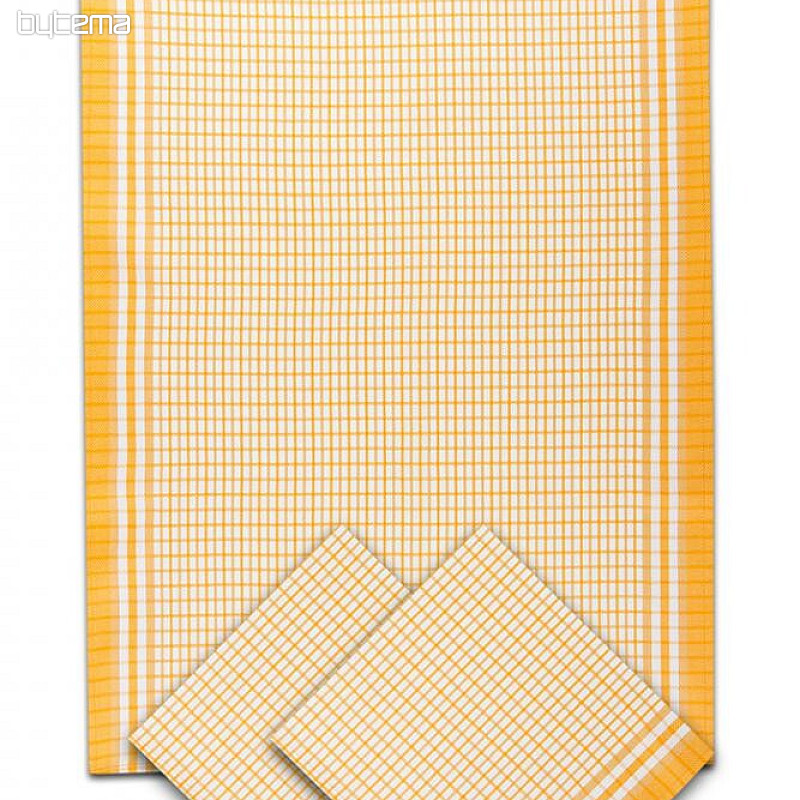 Asciugamani di bambù PICCOLO CUBO GIALLO