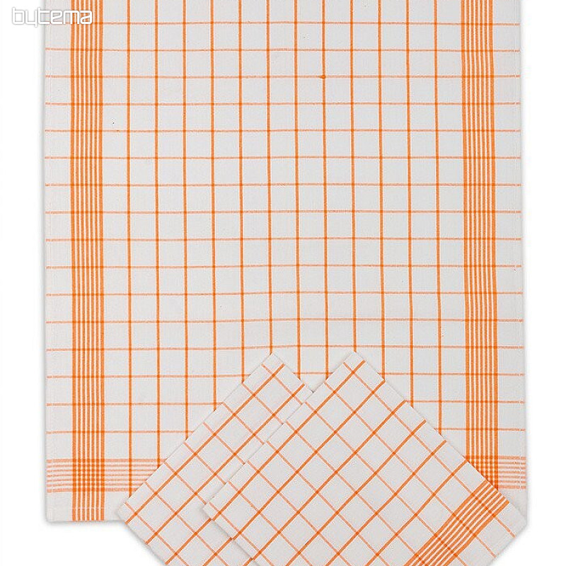 Asciugamani in cotone POSITIV ORANGE CHECK
