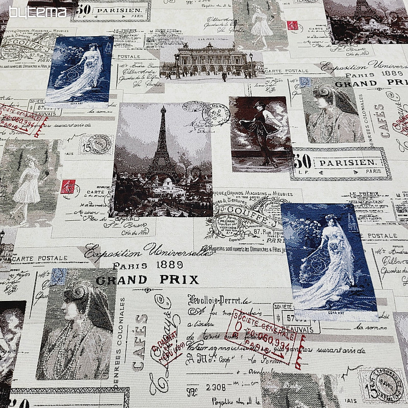 Tessuto arazzo CARTOLINA PARIGI