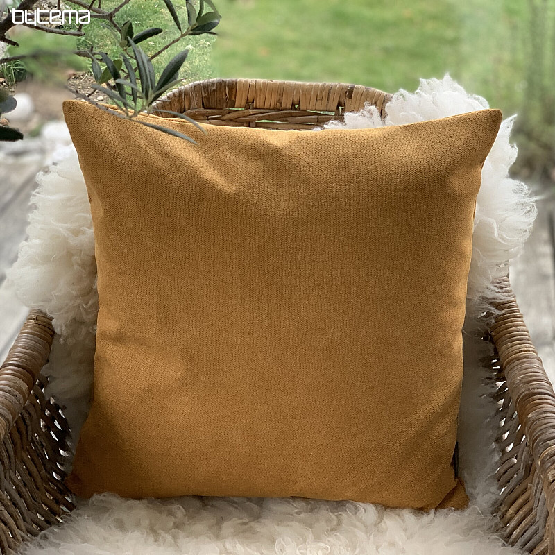 Federa decorativa ENJOY MUSTARD