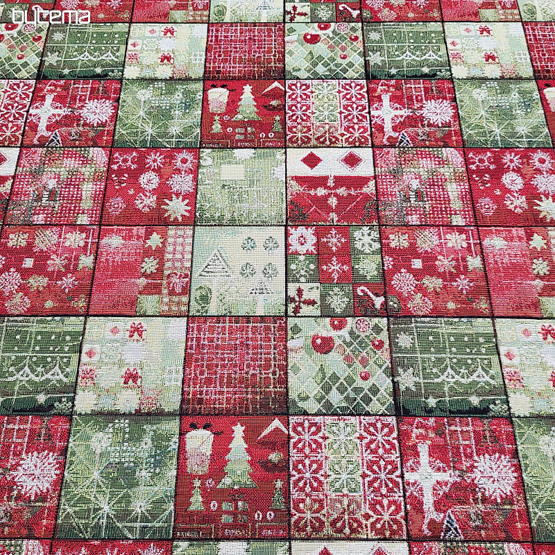 Tessuto arazzo MOSAICO DI NATALE