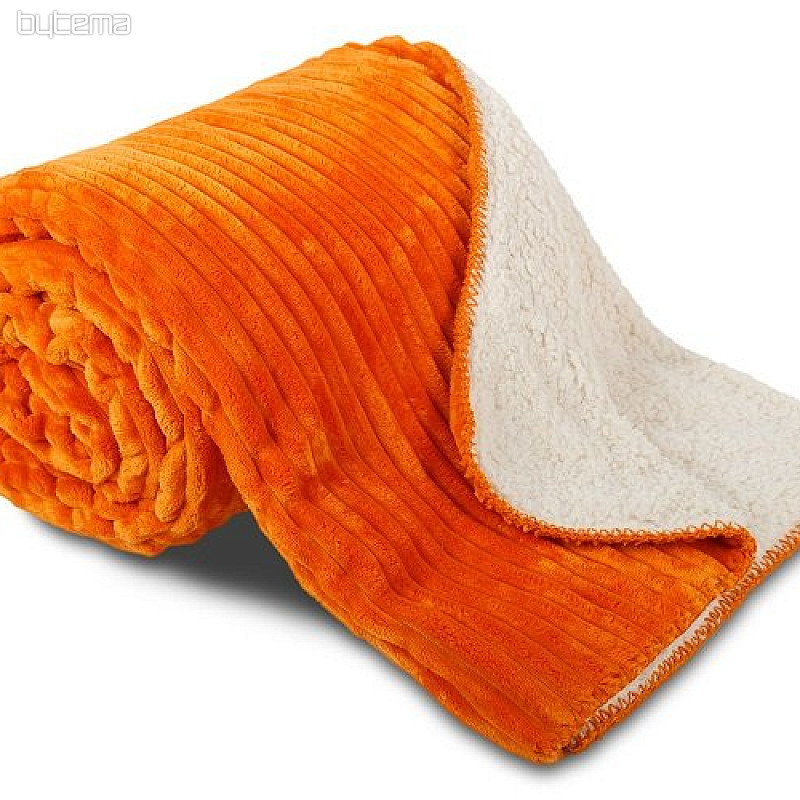 coperta in microfibra EXTRA SOFT SHEEP velluto a coste - ruggine