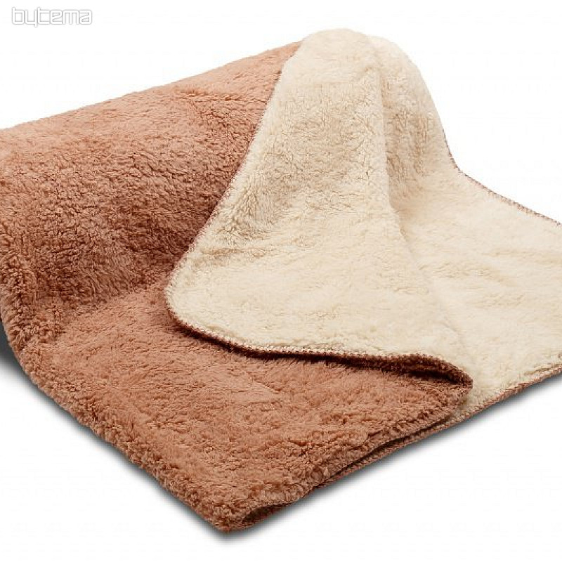 coperta Pecora-pecora cioccolato/crema