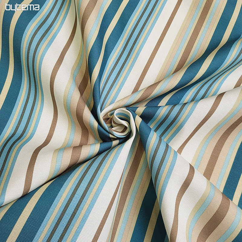 Tessuto decorativo NEBRASKA - strisce blu