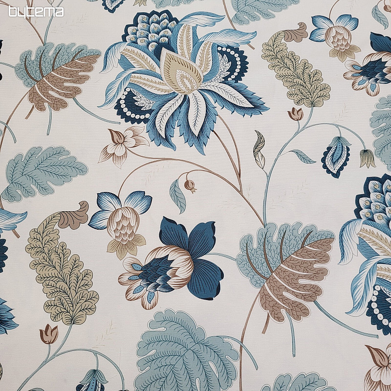 Tessuto decorativo MONTANA 48 BLU GRANDI FIORI