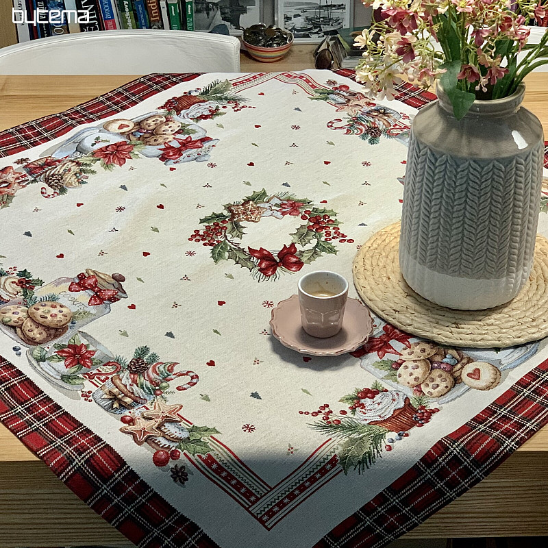 Tovaglia e sciarpa in arazzo CHRISTMAS CANDY