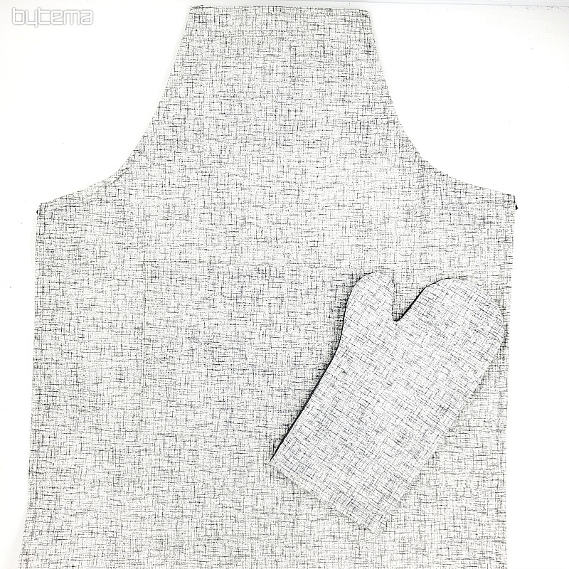 GREMBIULE CON GUANTO bianco sporco