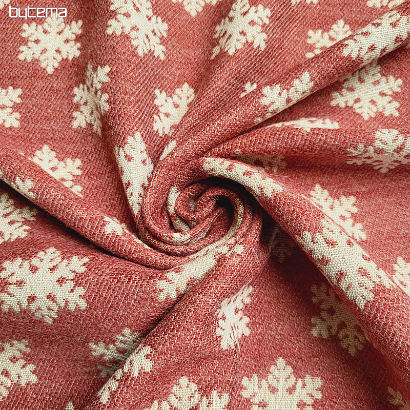 Tessuto decorativo lussuoso FLAKES RED