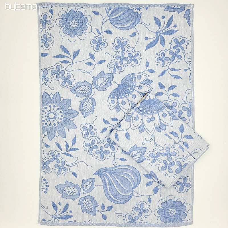 Asciugamani in cotone FIORI BLU