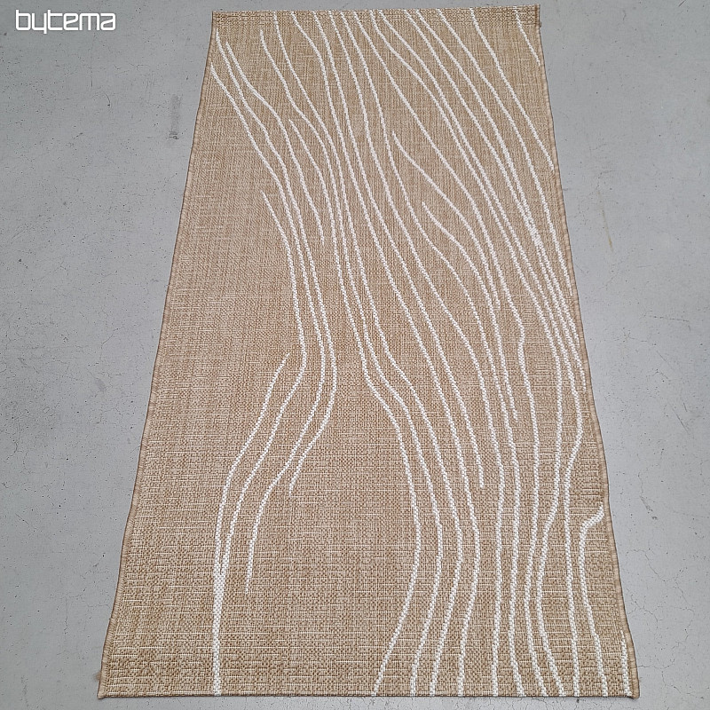 Tappeto da esterno Essenza marrone-bianco