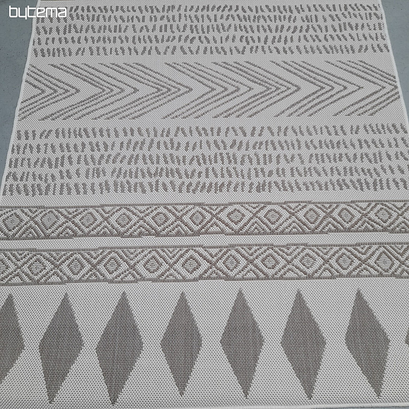 Tappeto da esterno Duce marrone-beige