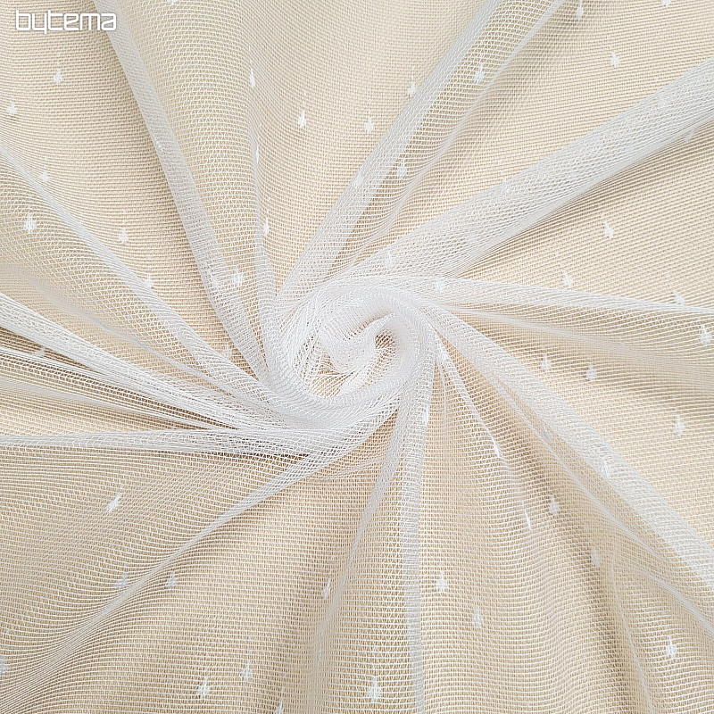Tenda jacquard DROP bianca