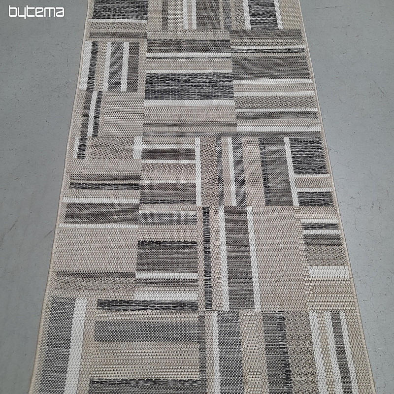 Tappeto da esterno Prisma in-out marrone-grigio