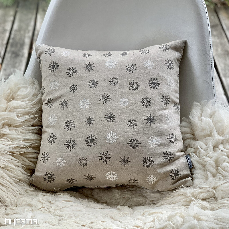 Copertura decorativa natalizia FLAKES GRIGIO BIANCO