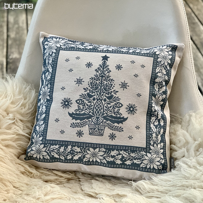 Copertura per arazzo natalizio FOLK CHRISTMAS 3 blu