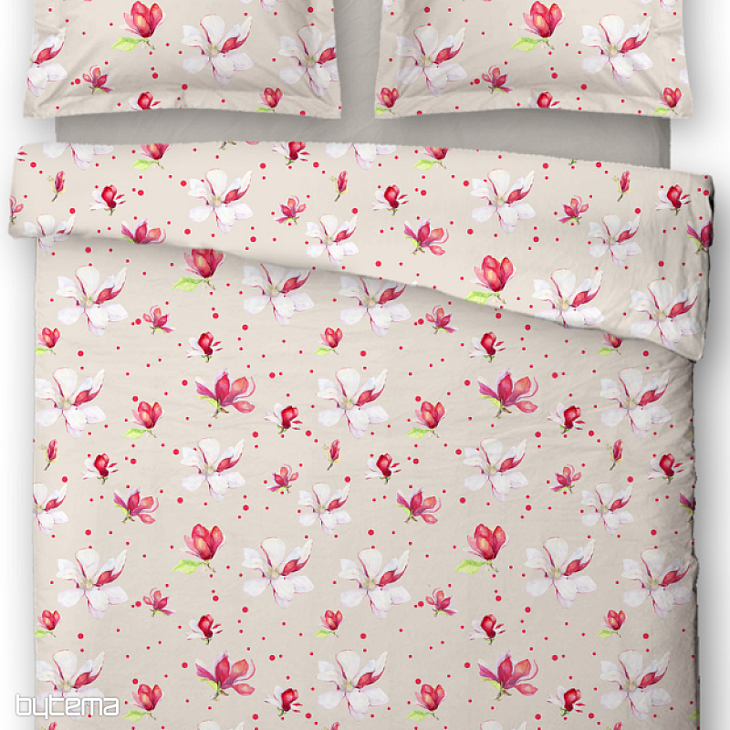 Biancheria da letto in raso di cotone MAGNOLIE