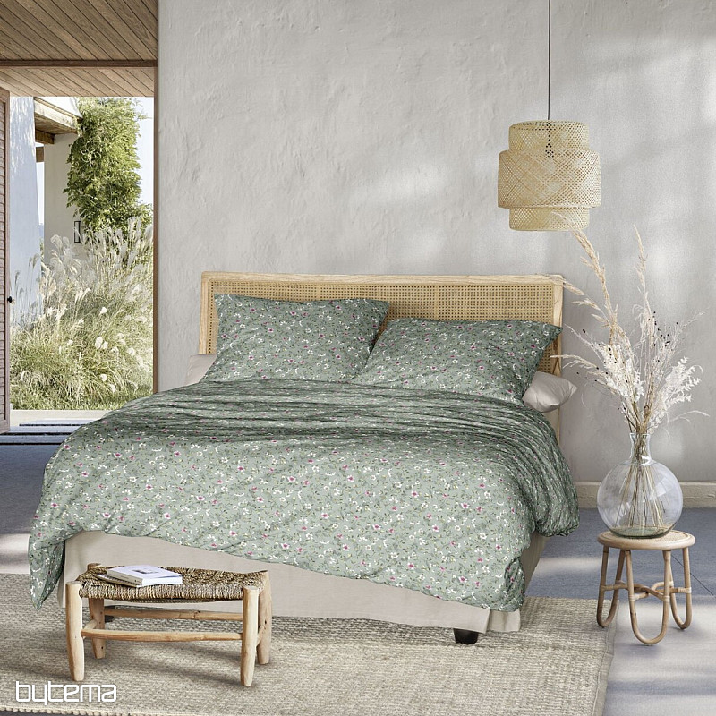 IRISETTE raso di cotone di lusso TOKIO 8567-30 VERDE