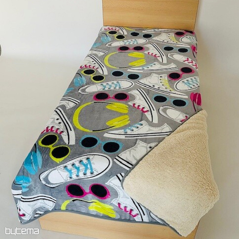 Coperta Pecora STAMPATA - STIVALI