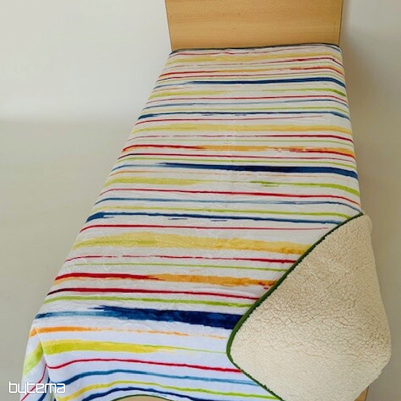 Coperta Pecora STAMPA - STRISCE ACQUERELLO