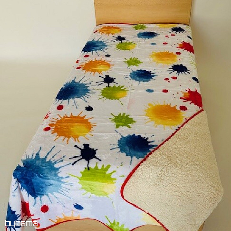 Coperta di pecora STAMPA - MACCHIE ACQUERELLO