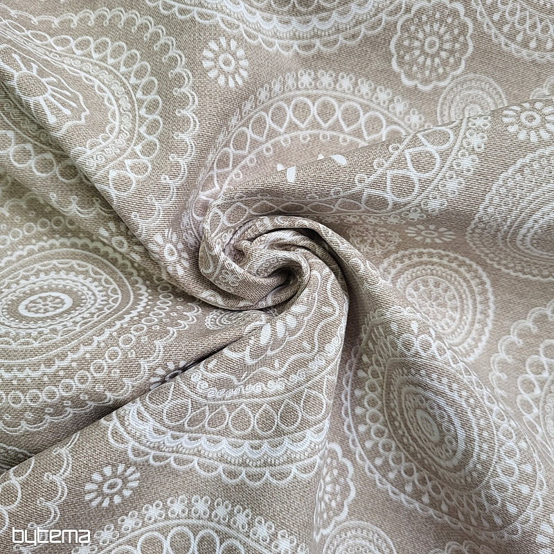 Tessuto decorativo MANDALA beige