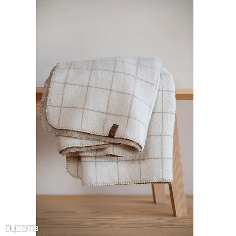 Coperta DF MERANO CHECKERED BEIGE